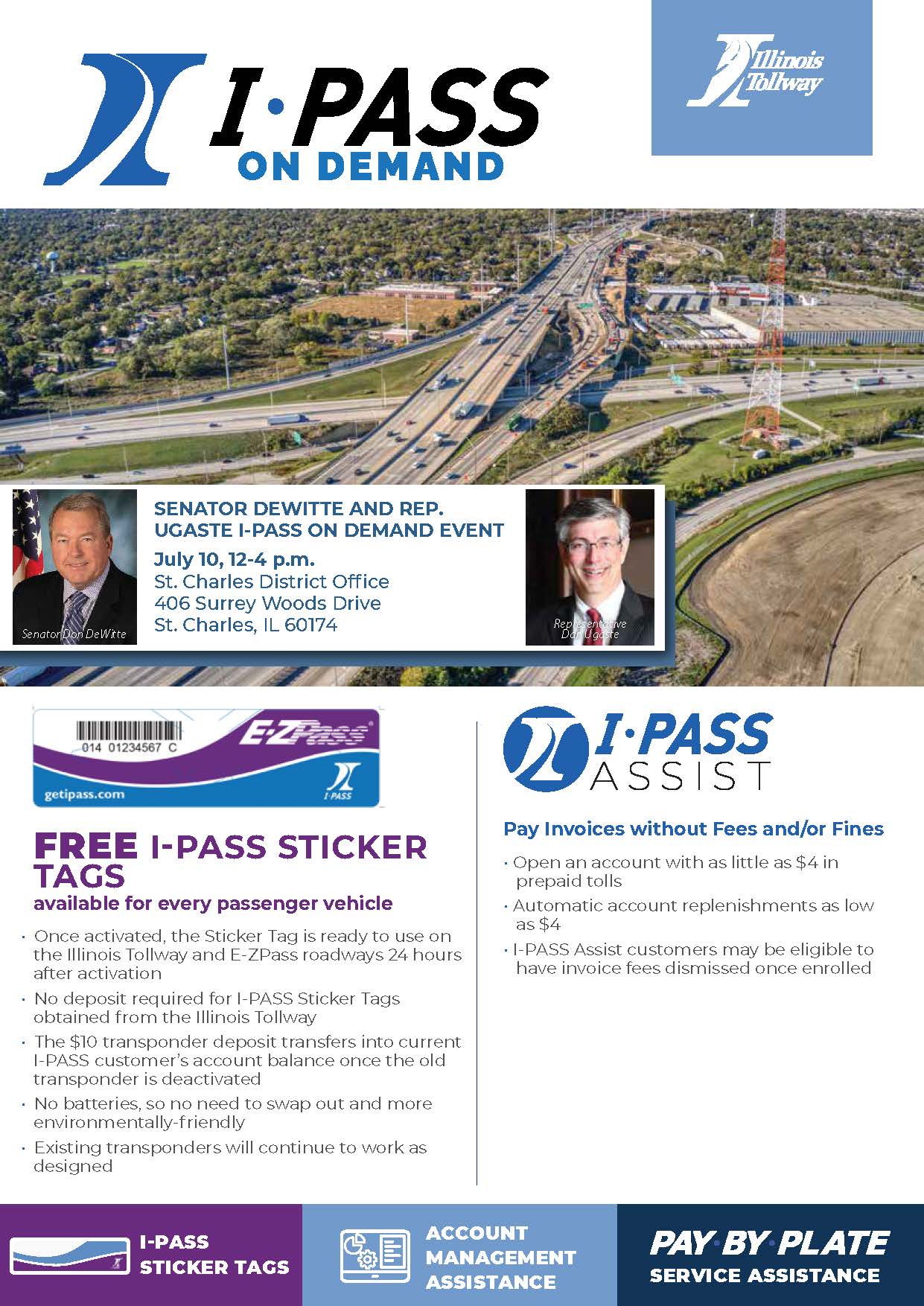 IL Tollway IPASS Sticker Event Donald DeWitte