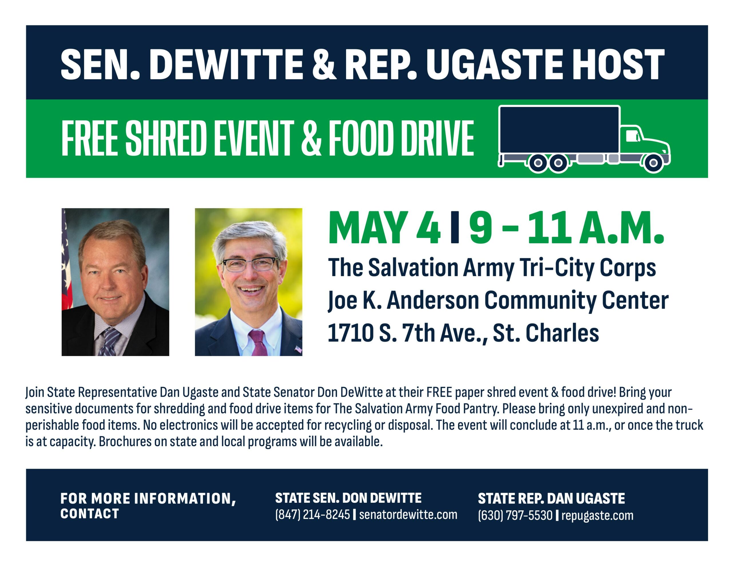 Shred Event and Food Collection Drive