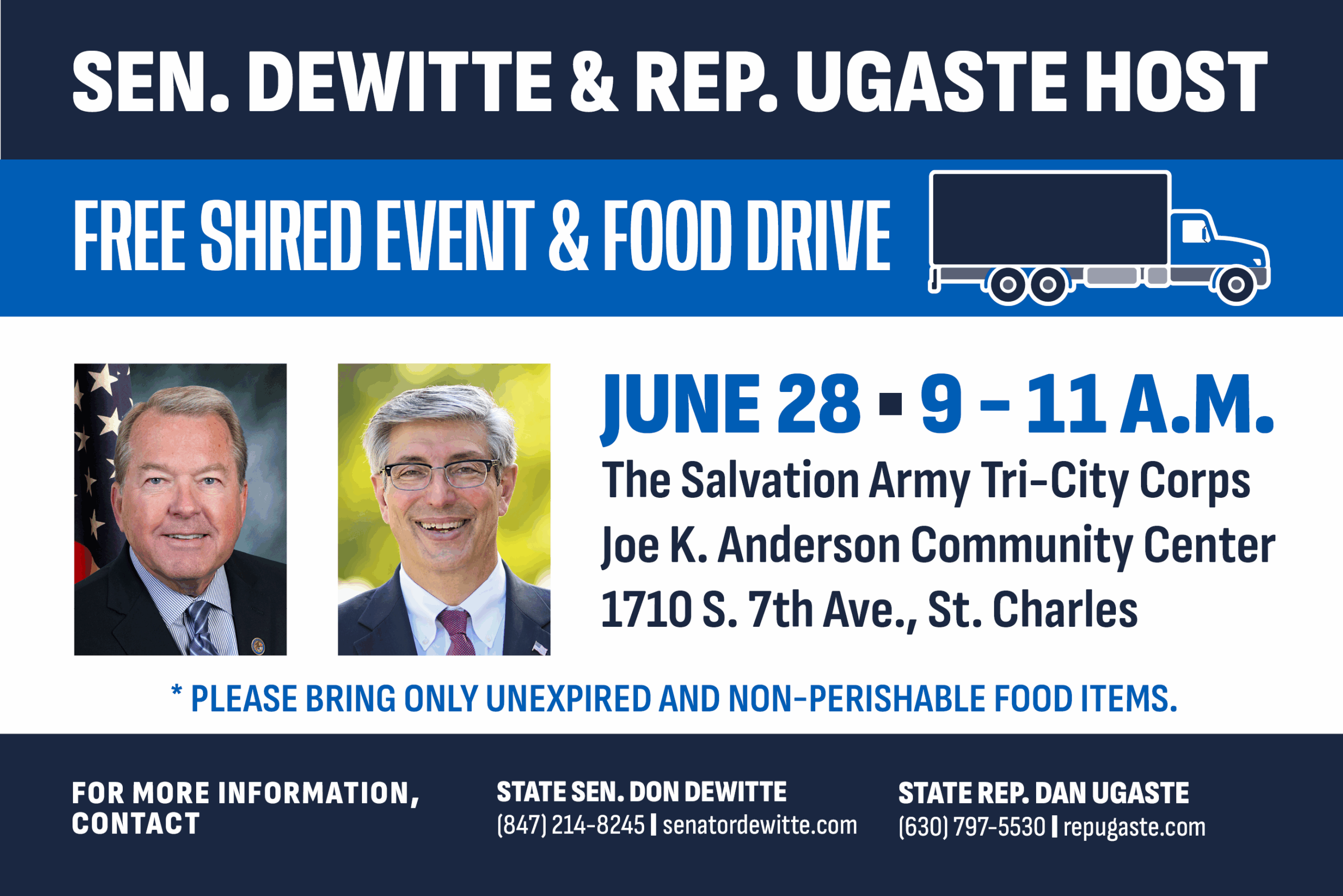 FREE Document Shredding Event and Food Drive in St. Charles