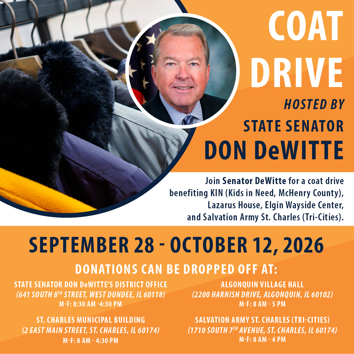Senator DeWitte’s Coat Drive