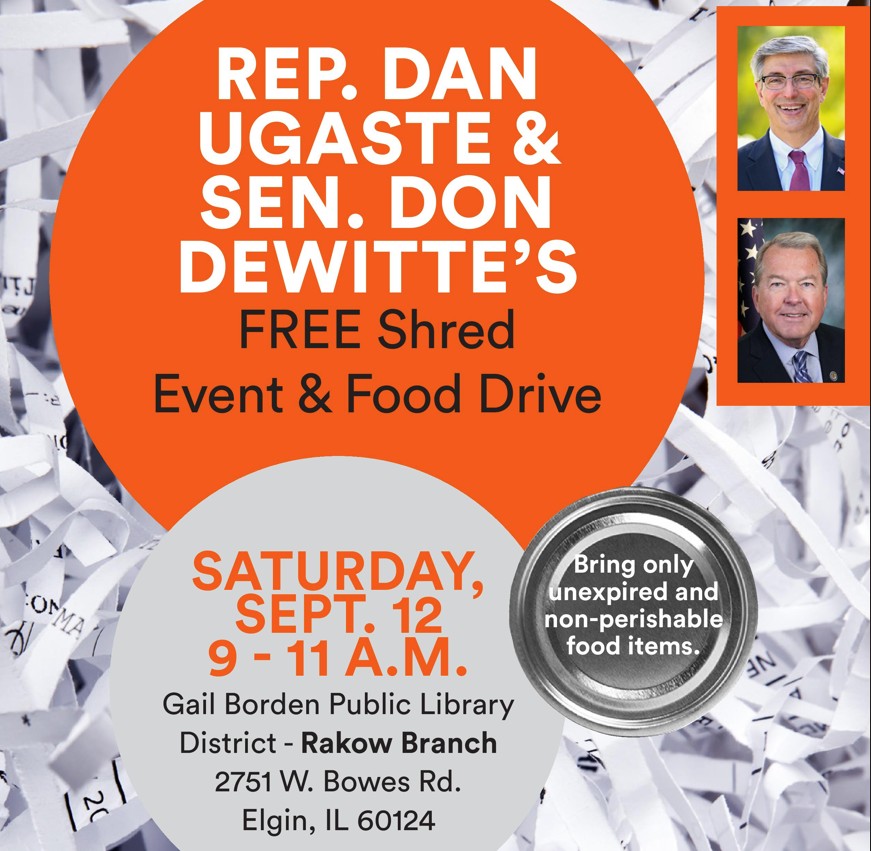 Shred Event and Food Drive graphic